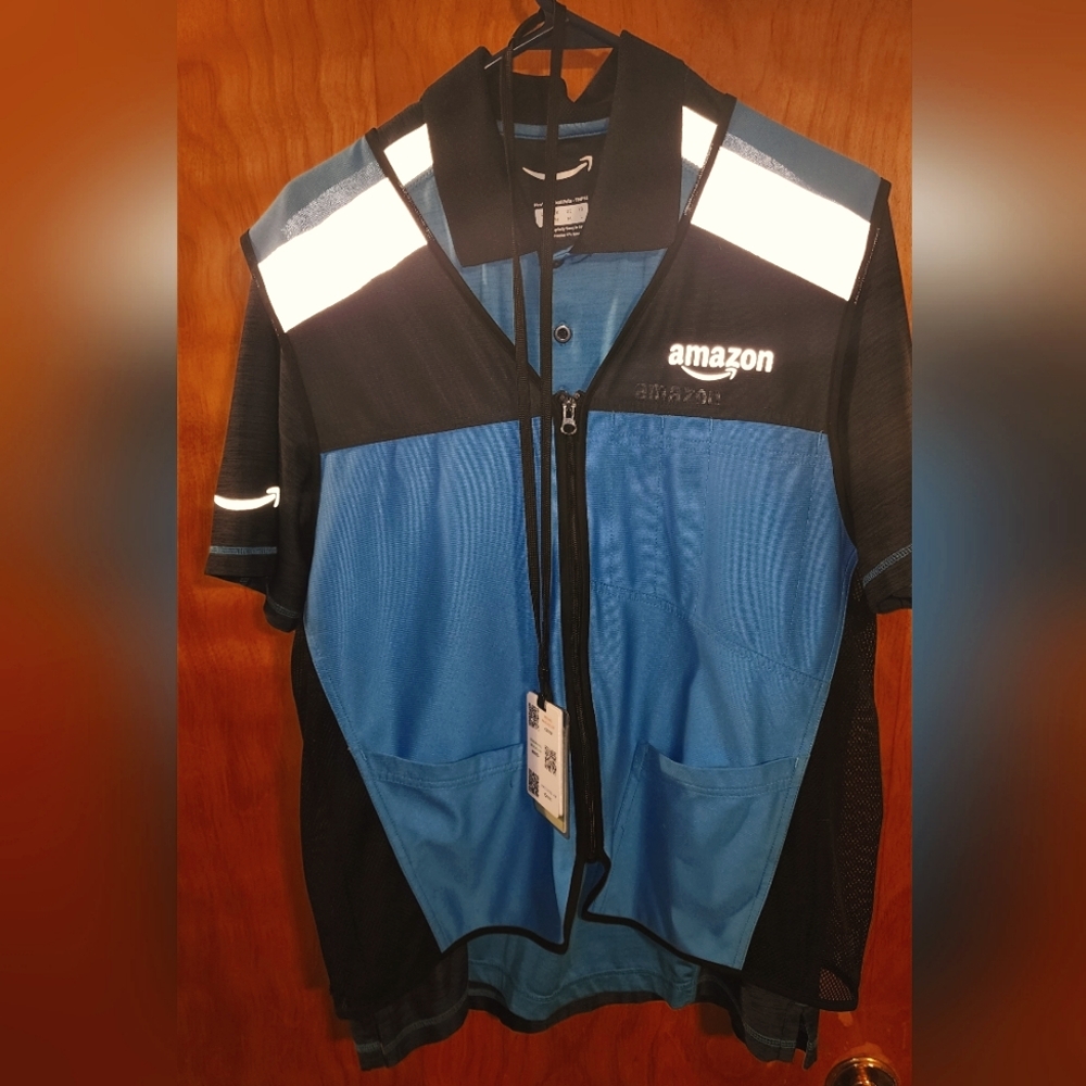 Amazon Polo with zip up smock. Size Medium. $15 ea or both for $25